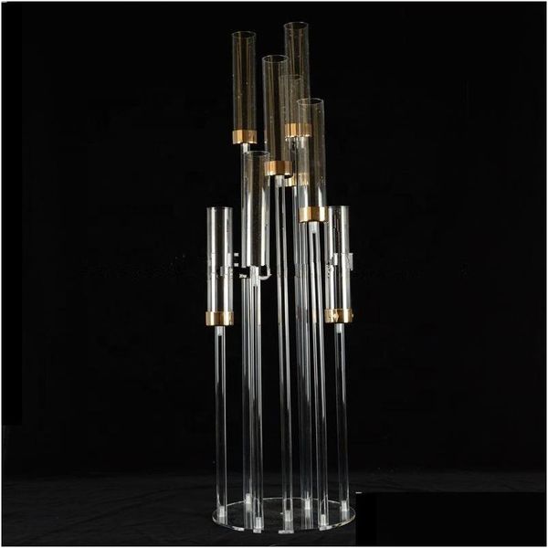 Décoration de fête Tall acrylique mariage cristal candelabra ca003 drop livraison home jardin festive fournit événement dhkdq