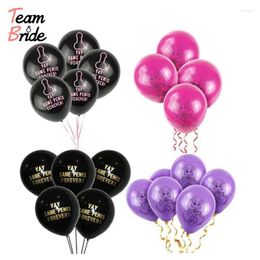 Équipe de décoration de fête époux 10pcs yay même pénis pour toujours ballon de douche nuptiale de douche or