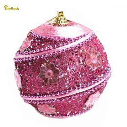 Party Decoration TEELLOOK 10PCS 8cm Kerstbal El Mall Tree Pendant1