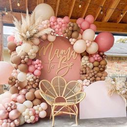 Party Decoration Tender Powder Balloon Garland Arch Kit Bruiloft Verjaardag Kids Baby Shower Boy Girl 1st Latex Ballon