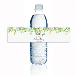 Étiquette de bouteille d'eau pour enterrement de vie de jeune fille, décoration de fête, merci pour le mariage, 15 pièces