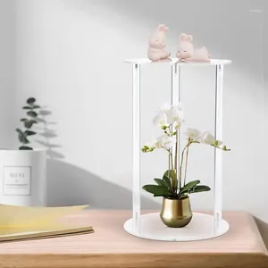 Support de jardinière en acrylique Transparent, décoration de fête, support de dessus de Table, fleur ronde transparente, Pot robuste pour mariage