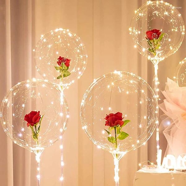 Ballon à bulles Bobo Transparent, décoration de fête, avec pompe, 18-24 pouces, 20 pièces, ballons gonflables à hélium, pour mariage, anniversaire