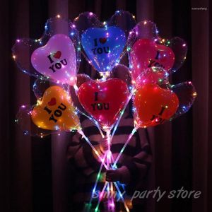 Feestdecoratie transparant ronde hart helium ballonnen gelukkige verjaardag bruiloft decor valentijns dag grote liefdesvoorraden 18 