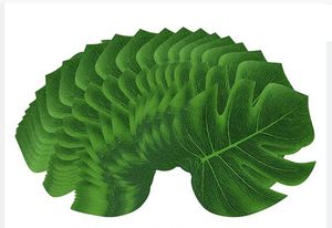 Party Decoratie Tropische kunstmatige palmbladeren Monstera Party Decoration voor Hawaiiaanse Luau Party Jungle Beach Theme Table Decoraties