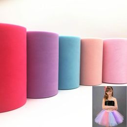 Feest decoratie tule roll 100 yards 15 cm diy tutu rok cadeau verpakking voor stoel sjerp verjaardag baby douche bruiloft aanbod kinderen gunsten