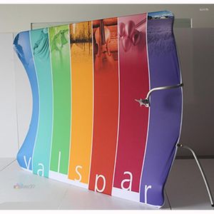 Feestdecoratie u-vorm display Wall Trade Show Stoffen Tube 8ft Spanning Banner Stand Aluminium Booth in Tentoonstelling