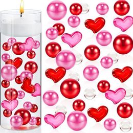 Décoration de fête Saint Valentin Vase Remplisseur Flottant Perle Pour Gels D'eau Remplir Bougies Pièce Maîtresse Table De Mariage J9w1