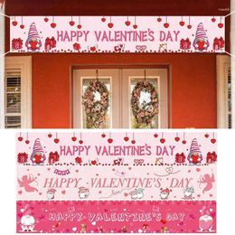 Party Decoration Valentijnsdag Decoraties Gezichteloze poppenwanddecor Happy Valentine's Banner Diy Po Props Touw voor feesten