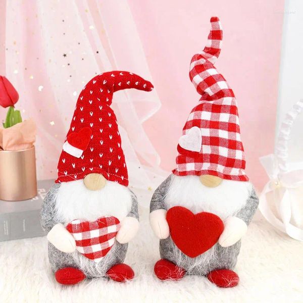 Party Decoration Valentin Day Gift Love Heart Faceless Doll Ornement Kids Girl Toys Valentine's Decor for Home Wedding