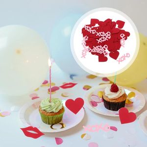 Decoración de fiesta Día de San Valentín Confeti Decoración de boda Accesorio de mesa Amor Papel para el hogar San Valentín