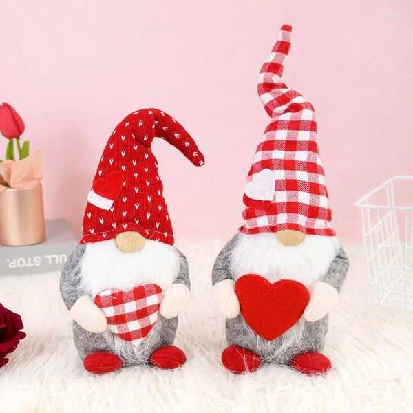 Party Decoration Saint Valentin's Faceless Gnome Dolls Elfe Elfe Douple Ornements Pâques Pâques Valentin Gifts Supplies 8