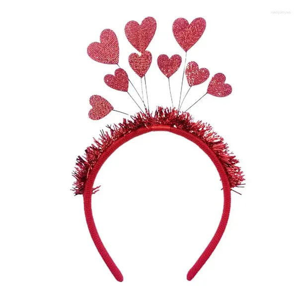 Décoration de fête Bandeaux de la Saint-Valentin Bandeau d'amour mignon Costume Cerceaux de cheveux Filles Bande de beauté facile à porter pour les rencontres Pographique