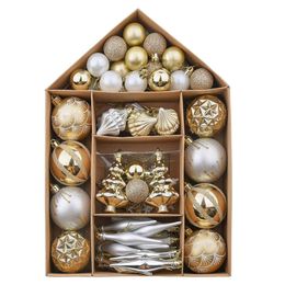 Partij Decoratie Valery Madelyn 70pack Kerstboom Ballen Hanger Ornament Kerstmis Decoraties Hanging Bauble Jaar Gift Noel