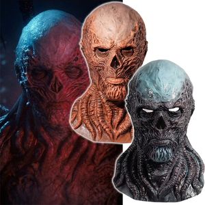 Décoration de fête Masque Vecna pour le costume de fête d'Halloween Stranger Things 4 Horror Monster Demon Effrayant Latex Casque Cosplay Props 220915