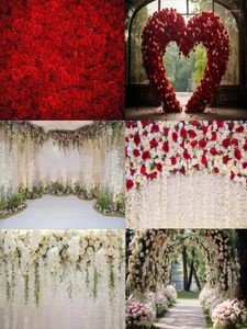Décoration de fête des fleurs de mariage fond de toile de fond de douche nuptiale portrait fond.