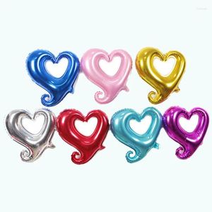 Décoration de fête de mariage coeur feuille métallique ballons faveurs bonne qualité 18 pouces 10 pcs/lot cadeau de saint valentin