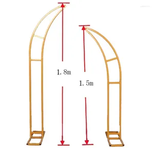 Decoración de fiesta Accesorios de boda Arco Puerta de cuerno de hierro forjado Yangjiaomen Fondo de escenario de flor de césped al aire libre