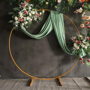 Décoration de fête de mariage rond rond stand ballon arc arc kit de soutien extérieur décor anniversaire accessoires artificiels fleur