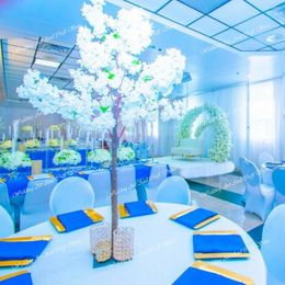 Party Decoration Wedding Tall Silk White Artificial Flower Centre Centre de table Branche 28 de l'arrangement de table