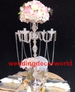 Feestdecoratie hele elegante mode groot kristallen tafelblad kroonluchter centerpieces voor bruiloften decor001554074724