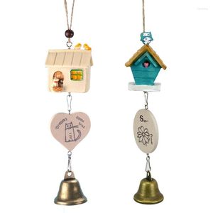 Party Decoration Wind Chime Ornament Vintage Resin House Cartoon Animal Windchimes for Home Garden Art Chimes