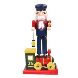 Decoración de fiesta Tren de madera Reparador Cascanueces Soldado Adorno Artesanía Decoración Suministros para el año Cumpleaños Boda Vacaciones Gota 231013