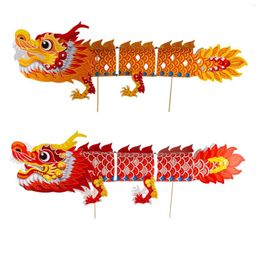Decoración de fiestas Año de la linterna Making Material Juguetes de dragón chino Festival de botes para niños Festival