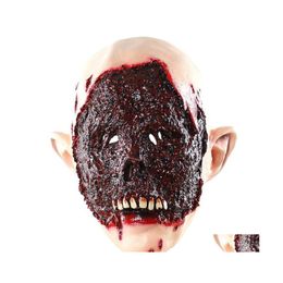 Feestdecoratie zombie masker Halloween horror latex biochemisch monster bloedig smelten gezicht adt enge druppel levering home tuin fest dhplw