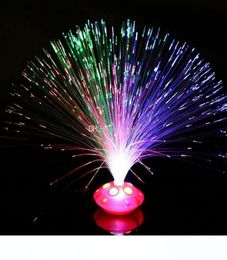 Décorations de fête fibre optique lampe lumineuse de vacances Fiberoptic LED festive Noël coloré clignotant étoilé gemme brillant fib9234348