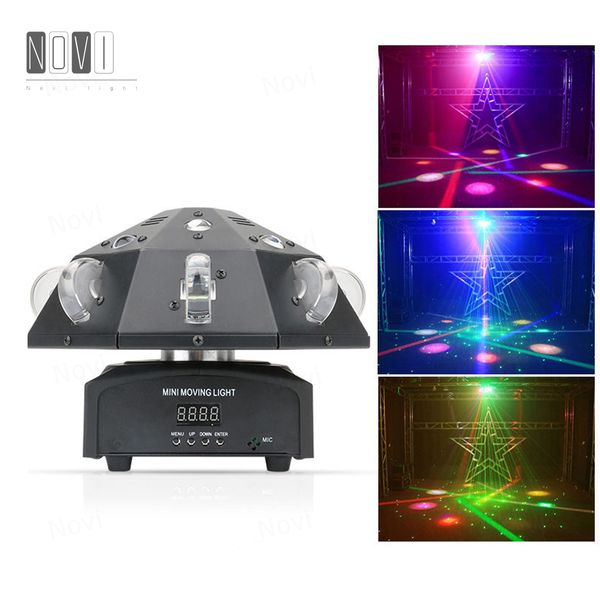 Party disco laser strobe Beam Multifonction Light Colorful Whirlwind DJ Music Interactive Animation Club Projecteur pour la décoration du bar à domicile de scène