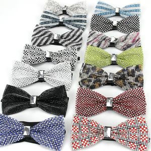 Party Dot Diamond Stripe Bow Tie For Women Men Butterfly Ladies Bowknot Adult Bow Ties Cravat Wedding Luxe Bowtie