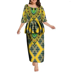 Robes de soirée 2024 personnalisé art africain robe pour femmes tempérament ourlet conception double couche décontracté contacter le service client