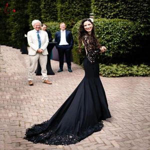Feestjurken 2024 Vestido de festa Lange avond High Neck Elegantes Prom Formal Jurys For Women Robe Soiree