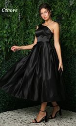 Party Dresses Cenove One Shoulder A-Line Evening Gown Formal Princess Prom Black For Women 2024