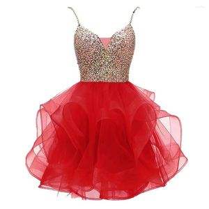 Feestjurken Charmant Homecoming Jurk Tule Afstuderen Sweetheart Hals Korte Galajurken Meisjes Maxi Vestidos De Cocktail 15