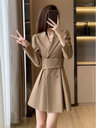 Vestidos de fiesta Ropa Blazer Midi Cumpleaños Mujer Vestido Ocasión formal para mujeres 2024 Trajes de estilo coreano Características estéticas de X