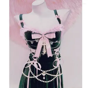 Feestjurken e meisjeskleding kawaii jurk gothic y2k schattige lolita vintage mode