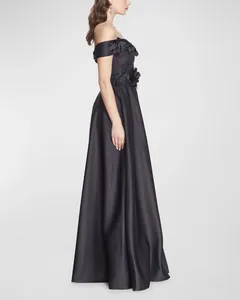 Feestjurken elegante temperamentbal backless bloem jurk strapless high-end vp afstuderen modeavond