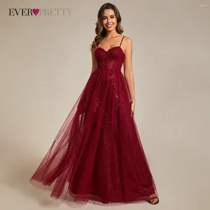 Robes de fête toujours jolie Luxury Prom 2024 pour les filles noires sexy une ligne Spaghetti Stracts Long Sequin Evening Vestidos de Gala