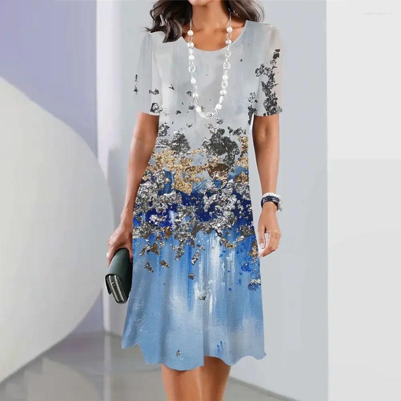 Robes de soirée Mode pour femmes Y2k Harajuku Papillon 3D Imprimer Tops 5XL Court Summer Holiday Soirée Casual Femme Vêtements amples