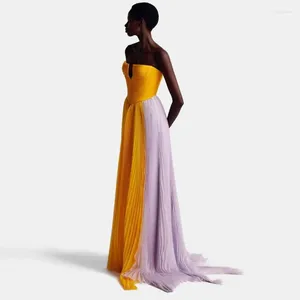 Robes de fête Couleur mixte haut de gamme Longue soirée 2024 Fashion Gol