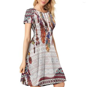 Vestidos de fiesta Hycool Dream Catcher Desgin Summer Dress Elegant Classic Style Ladies Mujeres casuales Rente gótica Vestidos