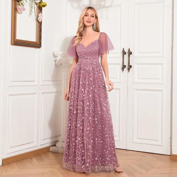 Vestidos de fiesta ICCLEK Vestido Largo Mujer Boda para mujer Invitado Traje de cumpleaños Elegante y bonito Mujer