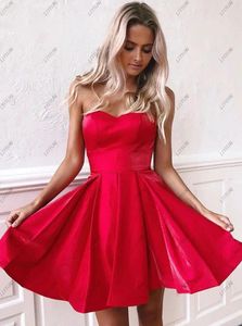 Robes de soirée Liyylhq rouge court Homecoming Mini abordable robe de bal chérie tache une ligne Corset Cocktail robes de remise des diplômes