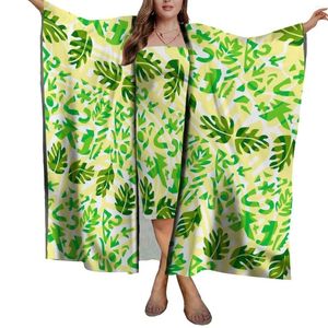 Robes de soirée Polynésienne Personnalisé Samoan Hawaii Style Femmes Plage Crème Solaire Châle Sarong Écharpe Dame Robe Légère Ensemble