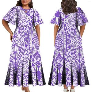 Robes de soirée polynésienne ethnique rétro design moelleux grande jupe robe en tissu confortable été femmes en gros homme élégant personnalisé