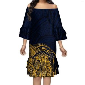 Robes de soirée polynésiennes vêtements pour femmes jupe multicouche à volants robe ample décontractée de haute qualité tempérament élégant