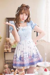 Robes de fête princesse sweet lolita robe bonbon pluvie japonais de style étal