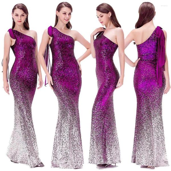 Vestidos de fiesta Prom Angel-Fashions Color de contraste de mujeres Gowning Wedding Wedding Gown 286